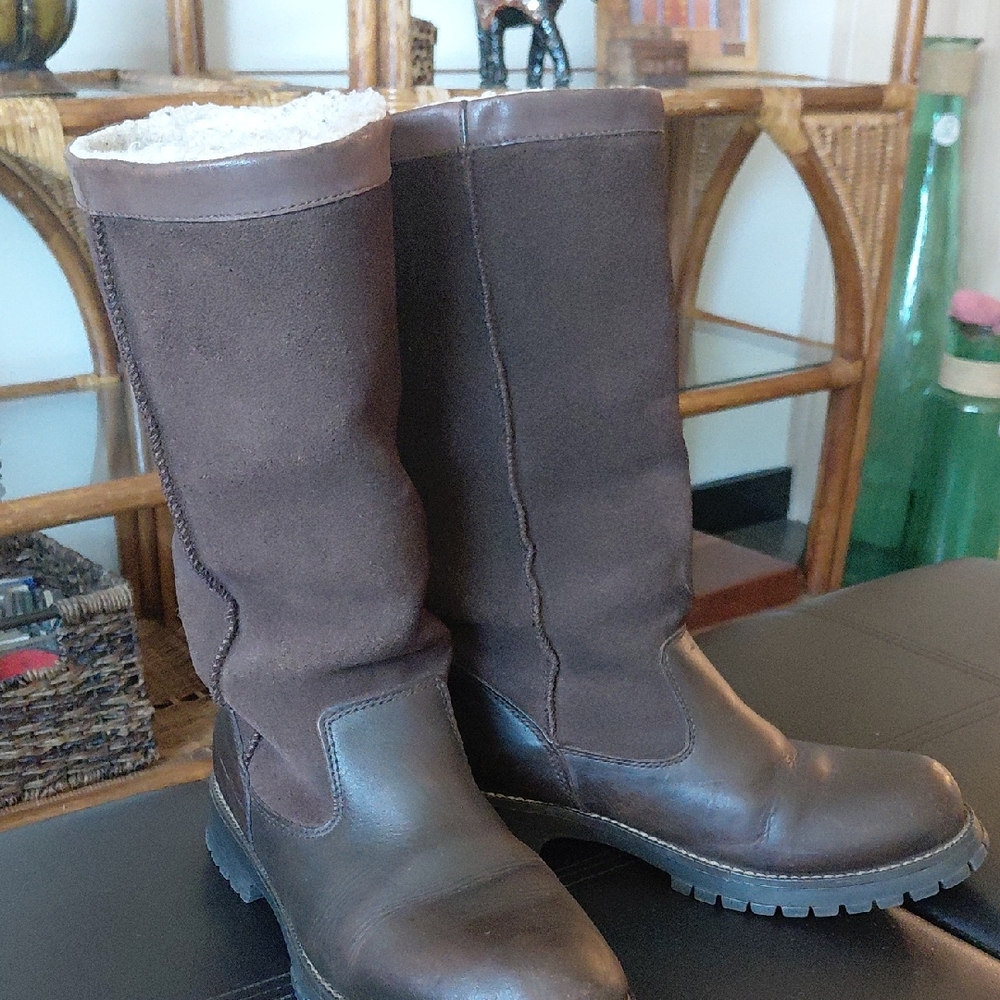 Nine West Ladies Brown Insulated Mid-Calf Boots